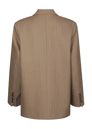 Gaby pinstripe blazer Taupe Neo Noir 